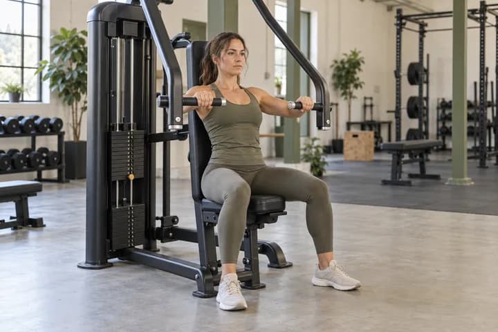 Member training on the gym floor